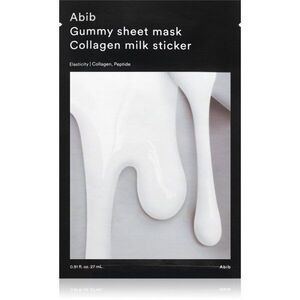 Abib Gummy Sheet Mask Collagen Milk Sticker hydratační pleťová maska se zklidňujícím účinkem 27 ml obraz