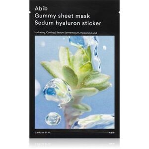 Abib Gummy Sheet Mask Sedum Hyaluron Sticker hloubkově hydratační maska s vyhlazujícím efektem 27 ml obraz