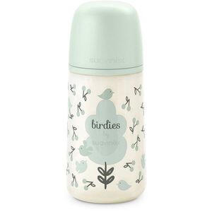 Suavinex Birdies Anticolic Baby Bottle kojenecká láhev Green 270 ml obraz