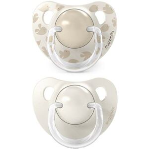 Suavinex Birdies Anatomical Silicone 6-18m dudlík Cream 2 ks obraz