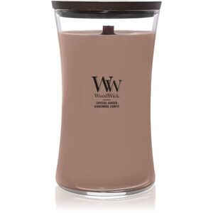Woodwick Crystal Ginger vonná svíčka s dřevěným knotem 610 g obraz
