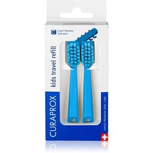 Curaprox Kids Travel refill náhradní hlavice na zubní kartáček Blue 2 ks obraz