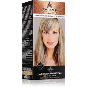 Kallos Glow Lasting Cream Colour permanentní barva na vlasy odstín Beige Blond 60 ml obraz