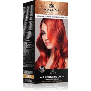 Kallos Glow Lasting Cream Colour permanentní barva na vlasy odstín Intense Copper Red 60 ml obraz