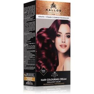 Kallos Glow Lasting Cream Colour permanentní barva na vlasy odstín Violet 60 ml obraz