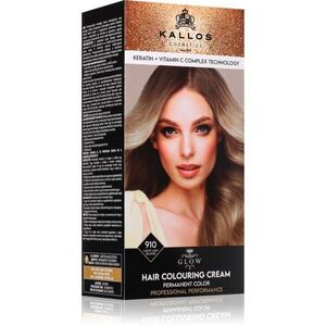 Kallos Glow Lasting Cream Colour permanentní barva na vlasy odstín Light Ash Blond 60 ml obraz