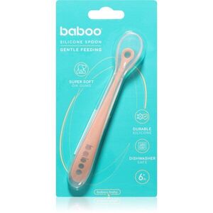 Baboo Silicone Spoon lžička Peachy Keen 6m+ 1 ks obraz