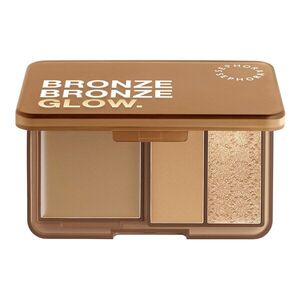SEPHORA COLLECTION - BRONZE BRONZE GLOW PALETTE – Trio bronzerů a rozjasňovačů s různými texturami obraz