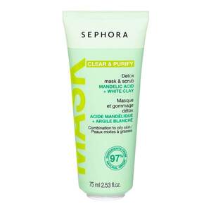 SEPHORA COLLECTION - Detoxikační maska a peeling - S kyselinou mandlovou a bílým jílem obraz