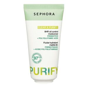 SEPHORA COLLECTION - CLEAR & PURIFY - Hydratační zmatňující fluid 8H, kyselina polyglutamová obraz