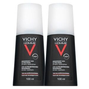 Vichy Homme deodorant 24H Ultra-Refreshing Deodorant 2 x 100 ml obraz