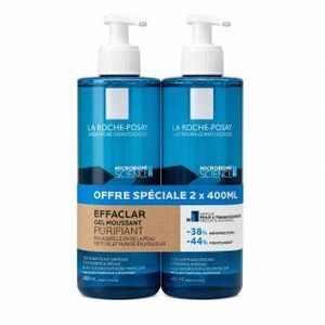 La Roche-Posay Effaclar čistící gel Gel Moussant Purifiant 2 x 400 ml obraz