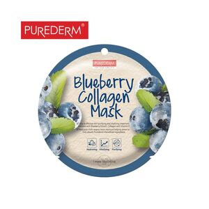 Purederm Blueberry Collagen - Čistiaca a spevňujúca maska na tvar obraz