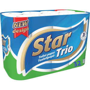 Ooops Star Trio toaletný papier 3vrst. 32ks obraz