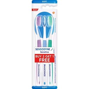 Sensodyne Sensitive Soft zubná kefka, 3 ks obraz