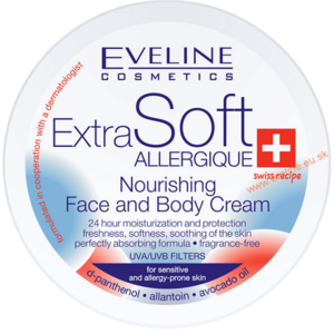 Eveline Cosmetics Extra Soft výživný krém na tvár a telo pre alergickú pleť 200 ml obraz