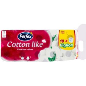 Perfex Cotton Like toaletný papier 16ks 3vrst. obraz