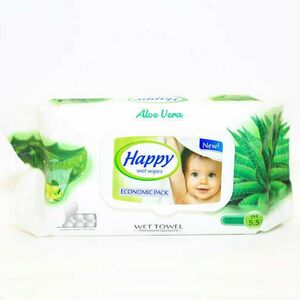 Happy vlhčené obrúsky Aloe vera 72ks s uzáverom obraz