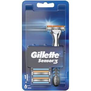 Gillette Sensor 3 Holiaci strojček + 6 čepielok obraz