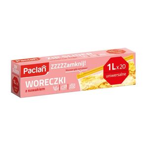 Paclan ZIP Vrecká 1L - univerzálne, vhodné do mrazničky - 20ks obraz
