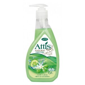 Attis tekuté mydlo s dávkovačom Oliva & Uhorka 400ml obraz