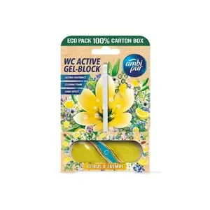 AMBI PUR WC Active gél-blok citrón & jazmín 1× 45 g obraz