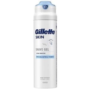 Gillette Skin Ultra Sensitive gél na holenie s bambuckým maslom 200 ml obraz