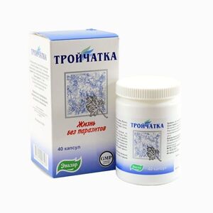 Přípravek proti parazitům – Trojčatka – Evalar – 40 tablet – Normál Varianta: Normál obraz