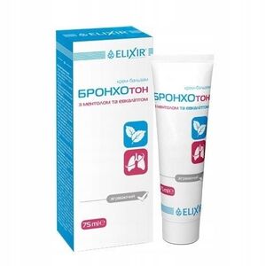Krém-balzám „Bronchoton“ s mentolem a eukalyptem - Elixir - 75 ml obraz
