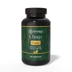 Čaga sibiřská FORTE – 60 veganských kapslí (600 mg/kapsle) – Herbatica obraz