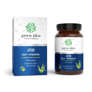 Jód – kelp + spirulina – kapsle 60 ks – Green idea obraz