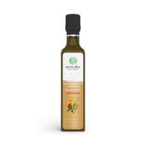 Lichořeřišnice větší + brusinka – třtinový sirup 250 ml – Green idea obraz