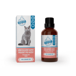 Ušní olejové kapky Prevent pro kočky 50 ml - Green idea obraz