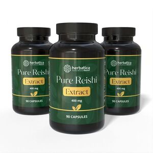 Zvýhodněný set: 3× Reishi Extract 30 % polysacharidů – 90 kapslí – Herbatica obraz