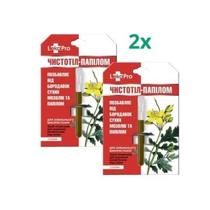Zvýhodněný set: 2× Balzám „Čistotel“ s vlaštovičníkem na otlaky, bradavice a papilomy - 1, 2 ml - LekoPro obraz