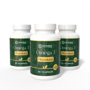 Zvýhodněný set: 3× Omega 3 Premium – 40 kapslí – Herbatica obraz