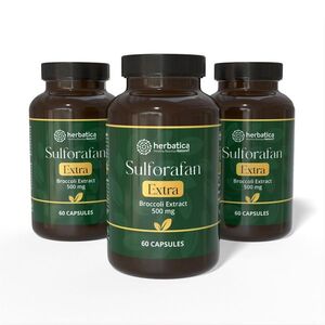 Zvýhodněný set: 3× Sulforafan EXTRA – extrakt z brokolice 500 mg, 60 kapslí – Herbatica obraz