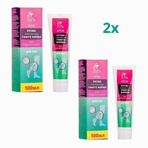 Zvýhodněný set: 2× Krém na žíly Rutin s extraktem z ginkgo biloba - 100 ml - Ecolek obraz