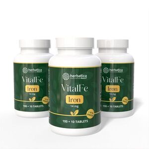 Zvýhodněný set: 3× Železo 14 mg – 110 tablet – Herbatica obraz