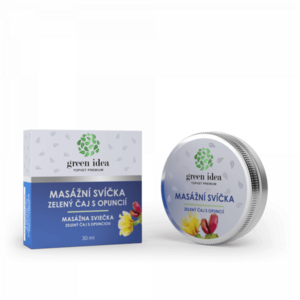 Masážní svíčka – Zelený čaj s opuncií – Green idea obraz