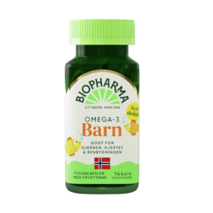 HLH BioPharma Omega 3 detské žuvacie kapsule 144 kapsúl obraz