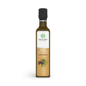 Aronie + černý bez sirup třtinový 250 ml - Green idea obraz