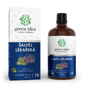 Šalvěj lékařská – bezalkoholová tinktura 100 ml – Green idea obraz