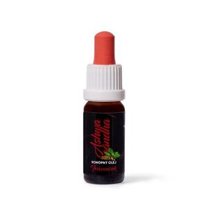 Cannabis 7, 5 % (tetra extrakt) konopný olej s Ashwagandhou - 10 ml - Trávniček obraz
