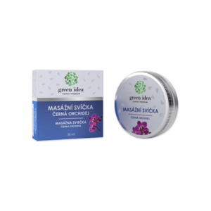 Masážní svíčka – černá orchidej 30 ml – Green idea obraz