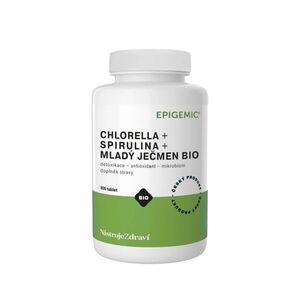 Chlorella + Spirulina + Mladý ječmen BIO - 800 tablet - Epigemic® obraz