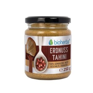 100% arašídové tahini z mletých neloupaných jader – 250 g – Bioherba obraz
