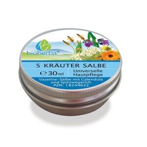 5bylinná univerzální mast na pokožku - 30 ml - Bioherba obraz