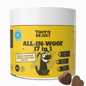 All-In-Woof 17 in 1 – komplex vitaminů, probiotik a živin pro psy – 60 ks – Therabeast obraz