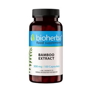 Bambusový extrakt 300 mg – 100 kapslí – Bioherba obraz